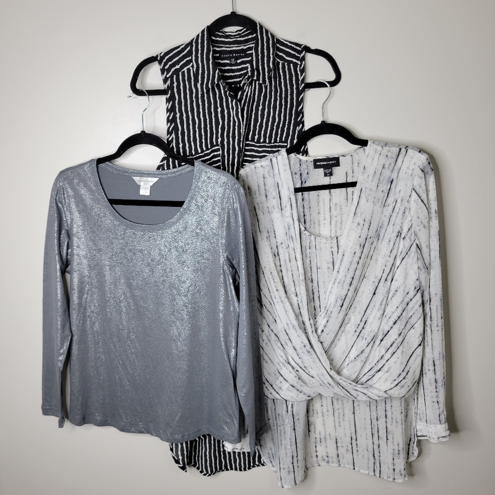 Haute Monde, Christopher & Banks and Fifteen Twenty Set Of 3 Medium Blou…